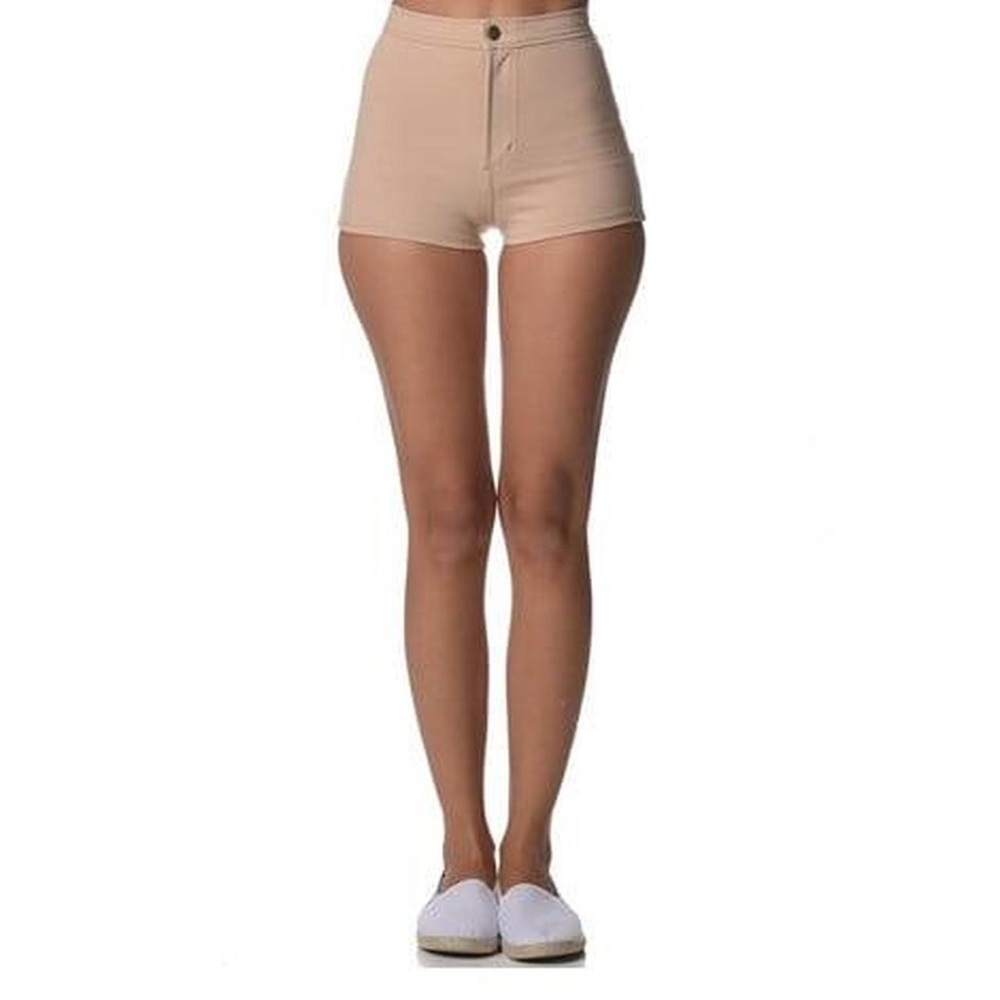 American Apparel High Waist Tan Shorts